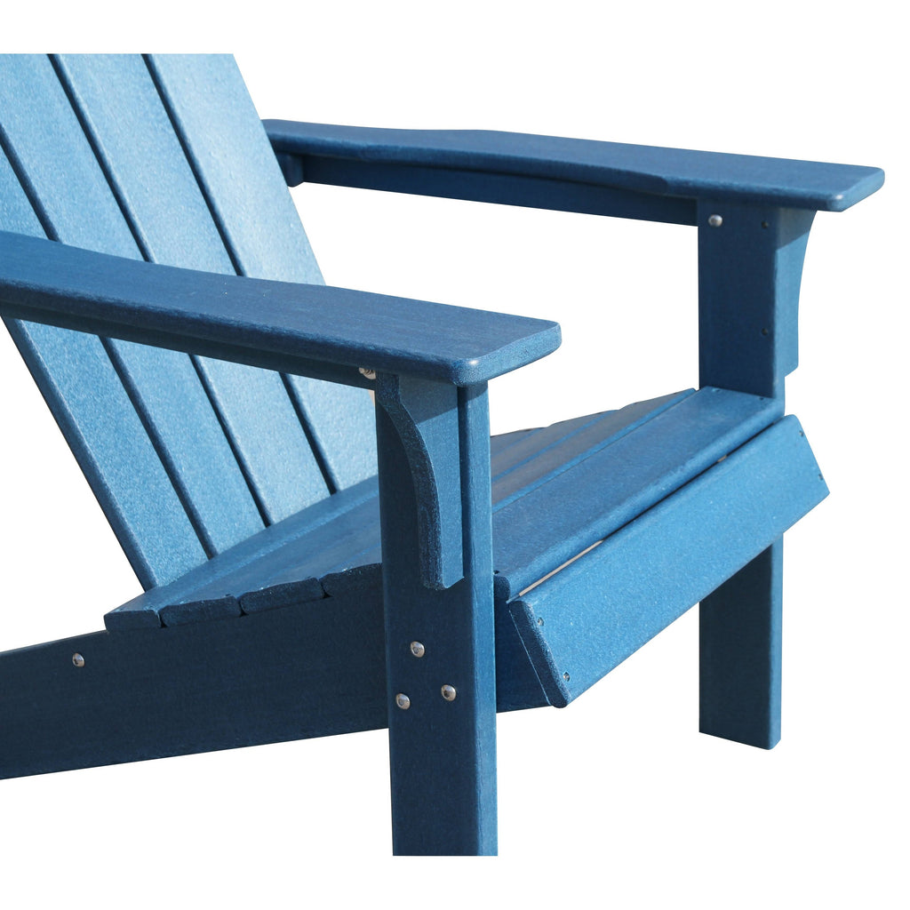 White Plastic Outdoor Adirondack Chair V979