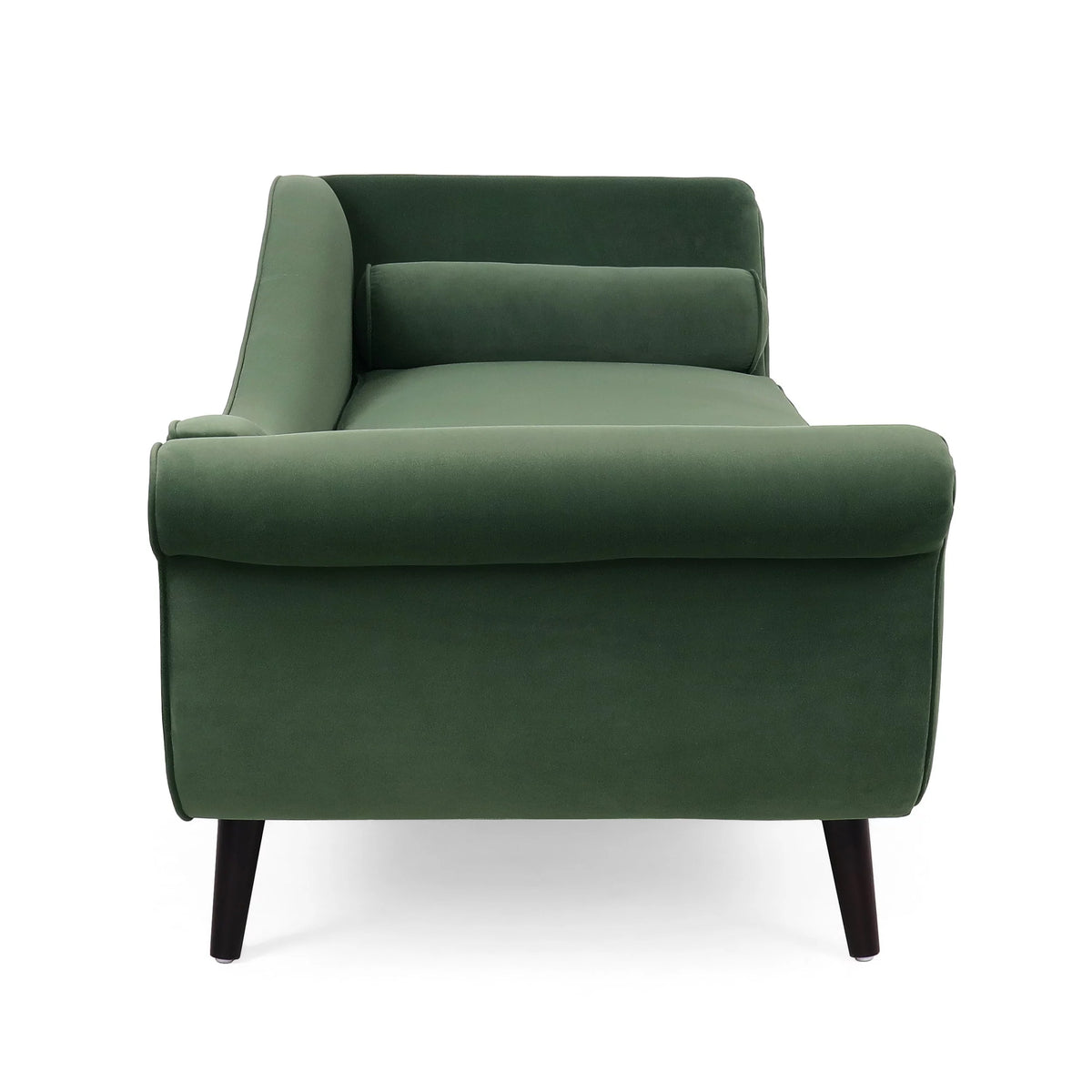 Sage Green Fabric Chaise Lounge With Bolster Pillow M917019