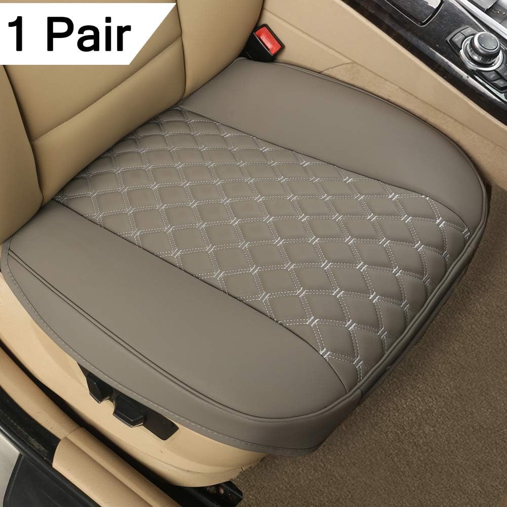 PU Car Seat Covers, Front Seat Protectors, Diamond Pattern Embroidery O910