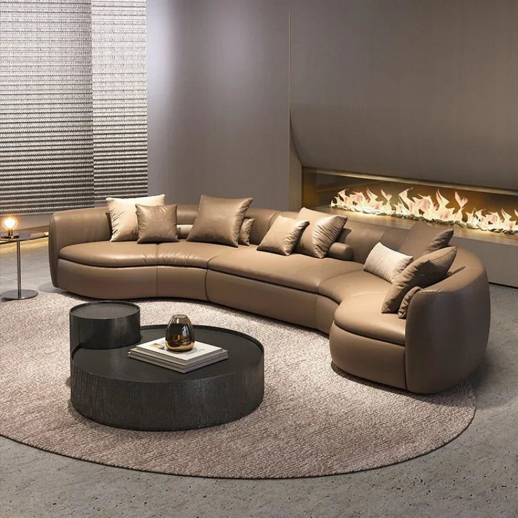 Folding Sofa Leather Living Room Couch W767
