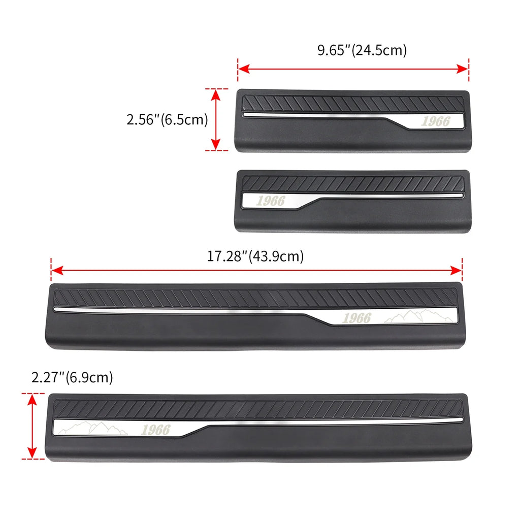Door Sill Guards Car Door Sill Edge Protector Entry Guards Trim Threshold Protector O528723