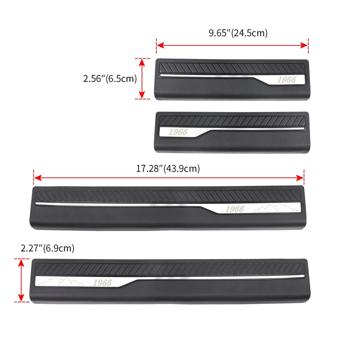 Door Sill Guards Car Door Sill Edge Protector Entry Guards Trim Threshold Protector O528723