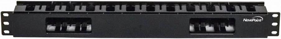 Black 4-Pack Rack Mount Cable Management Panel U76411