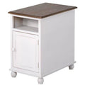 Accent End Table with One Open Storage Shelf and One Removable Mid-Shelf F79315