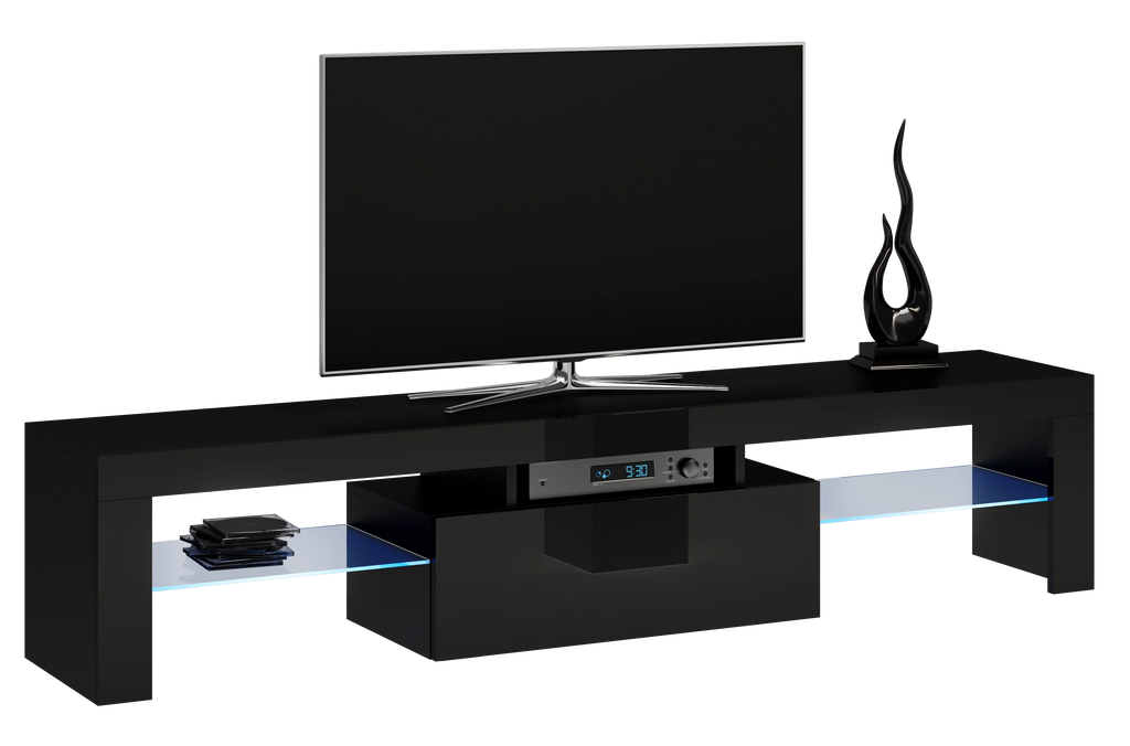 Black TV Stand with LED C19731
