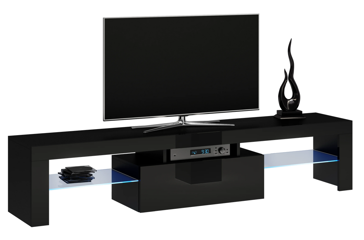 Black TV Stand with LED C19731