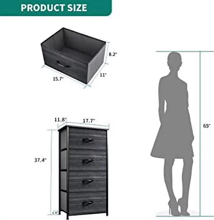 4 Drawer Fabric Storage Dresser C160285