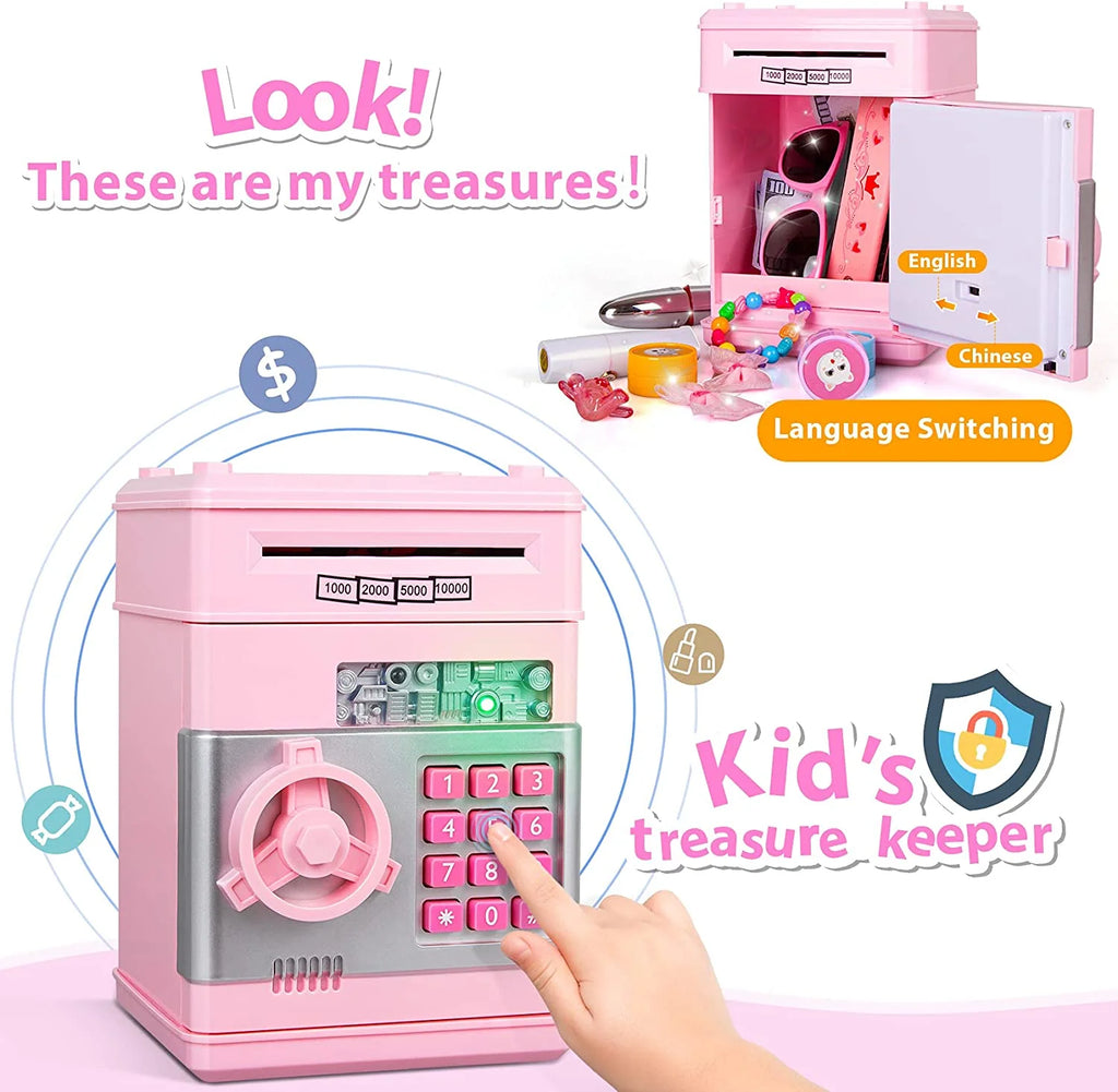 Piggy Money Bank for Kids, Pink I246