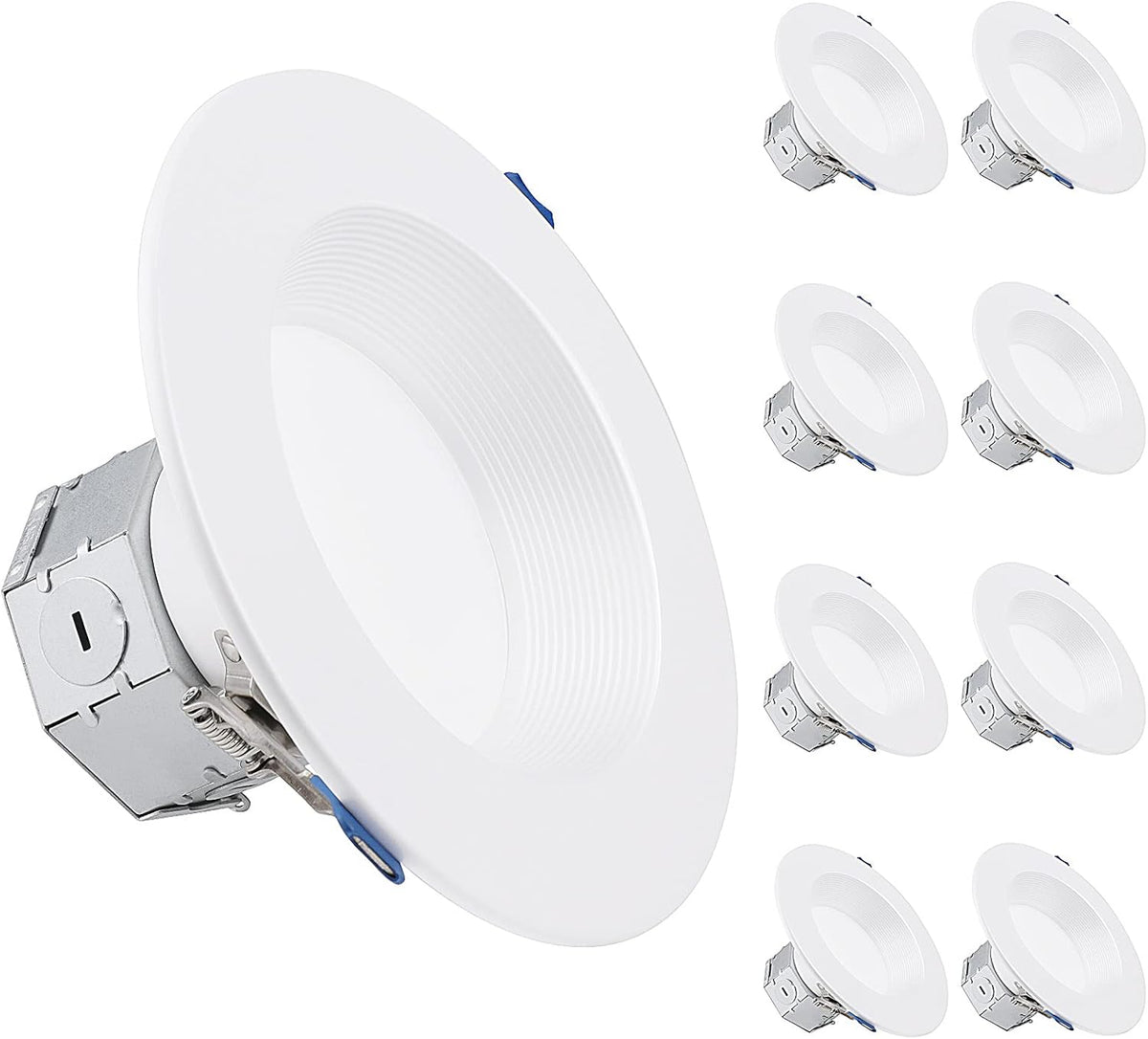 8-Pack 6 Inch LED Recessed Lighting Canless Downlight, 15W 1125lm Dimmable, 3000K Warm White S6149