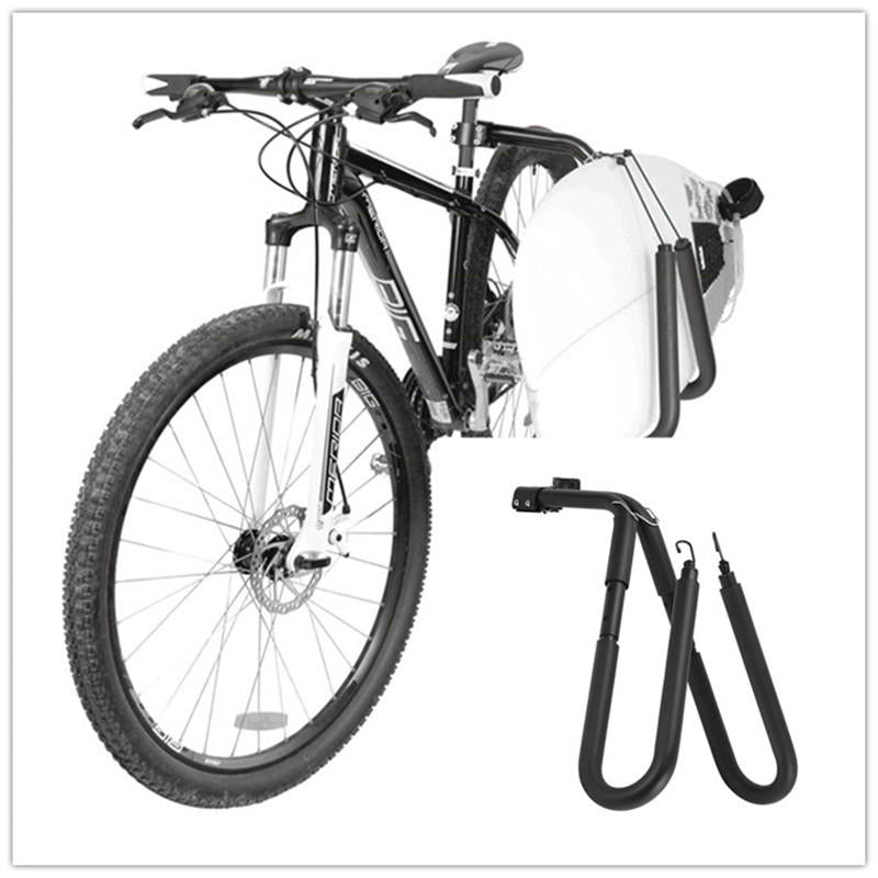Adjustable Surfboard Rack Bike Carrier Black P3735