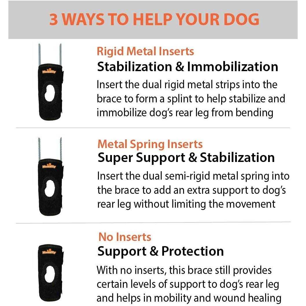 Small Dog Rear Leg Support Splint Braces N183
