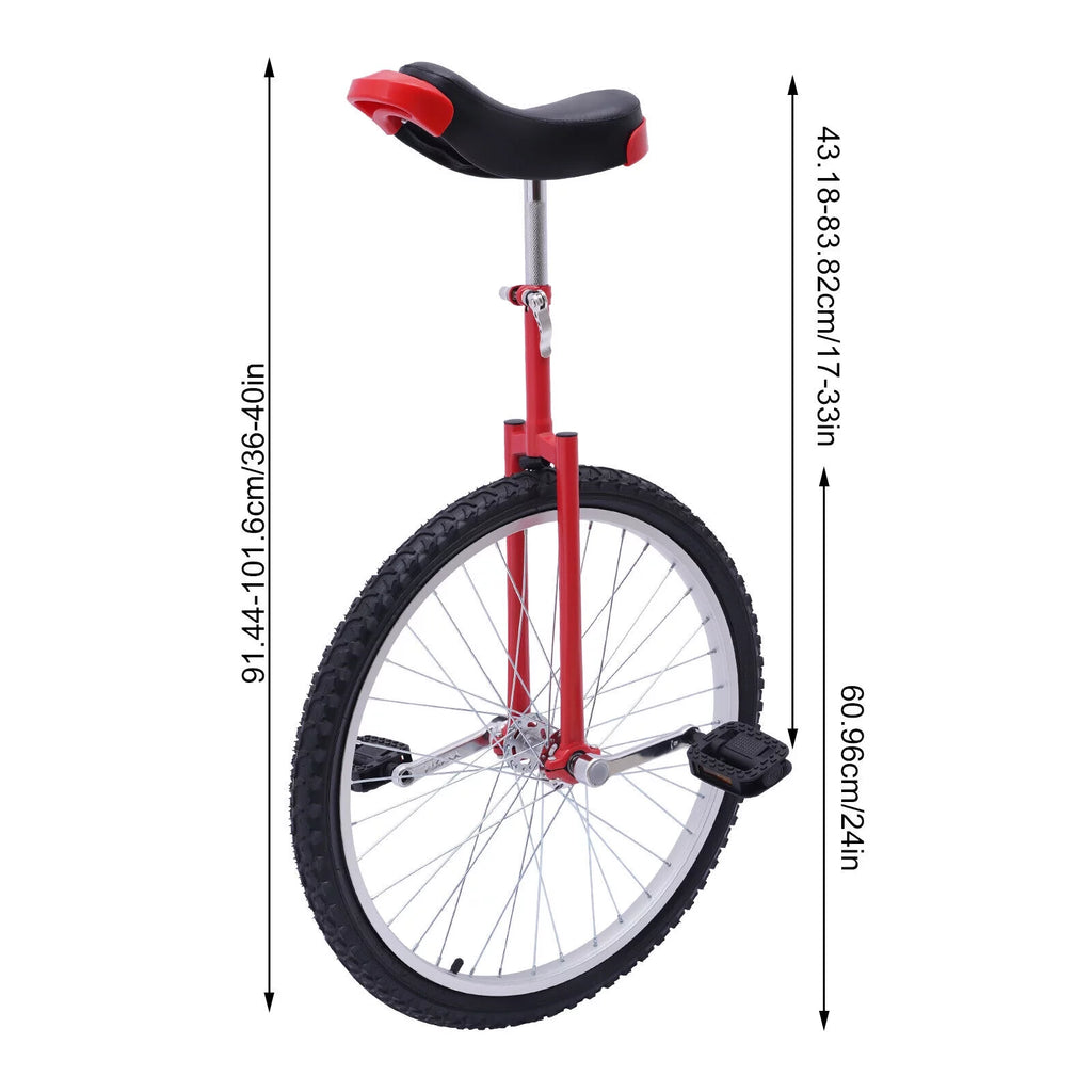 16 Inch Unicycle One Wheel Bike with Thickened Steel Frame H864