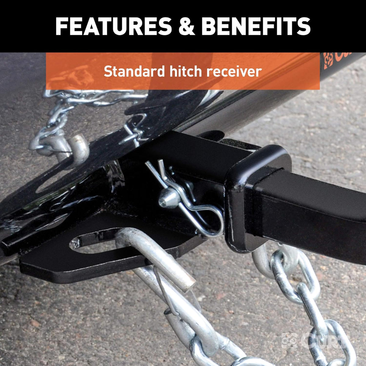 Class 1 Trailer Hitch, 1-1/4-Inch Receiver, Black G31272
