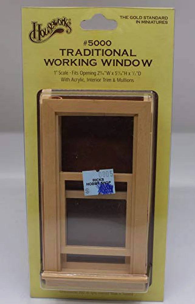 Dollhouse Miniature Traditional Working Window F6522