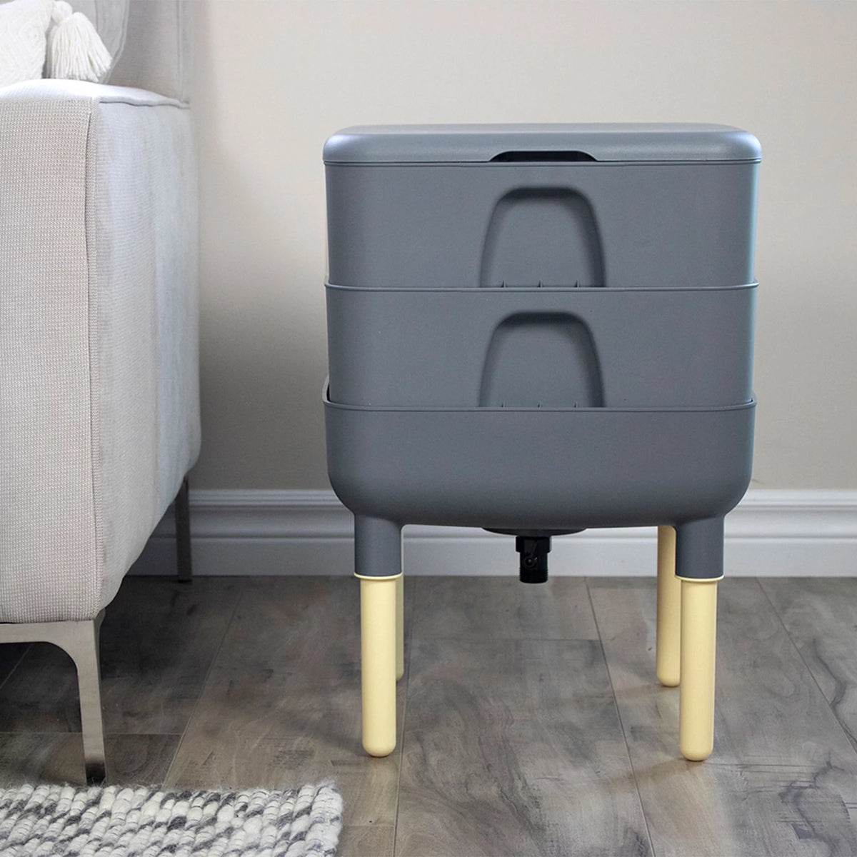 6 Gal Composting Bin System Gray M41712