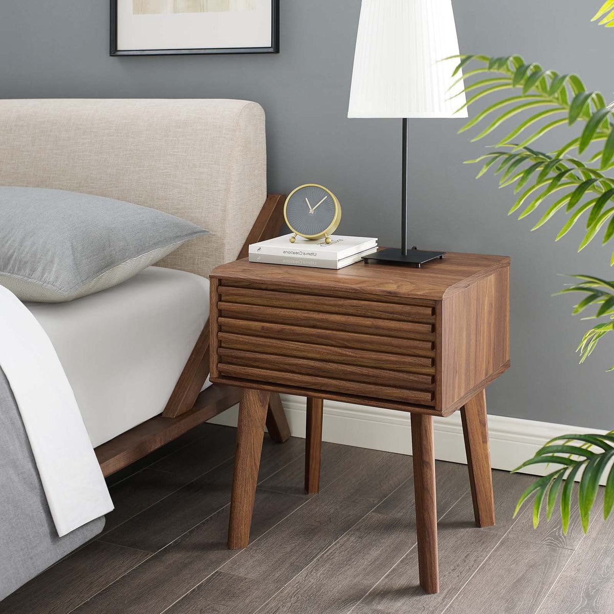 Wood Nightstand Accent Table I4307