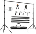 10 x 10Ft Adjustable Backdrop Stand with Carry Bag X287245