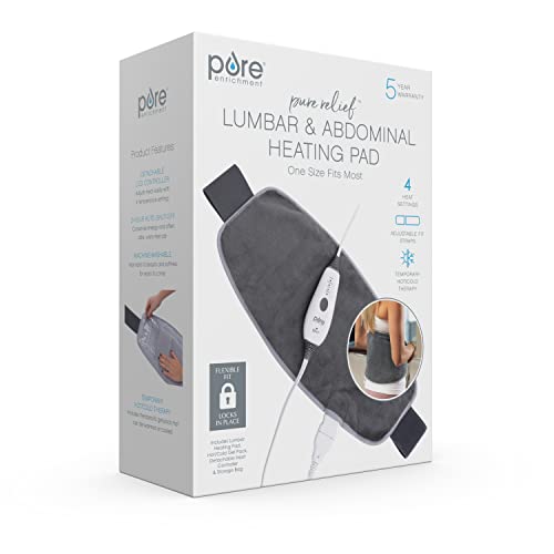 Lumbar & Abdominal Heating Pad with Adjustable Belt H428328