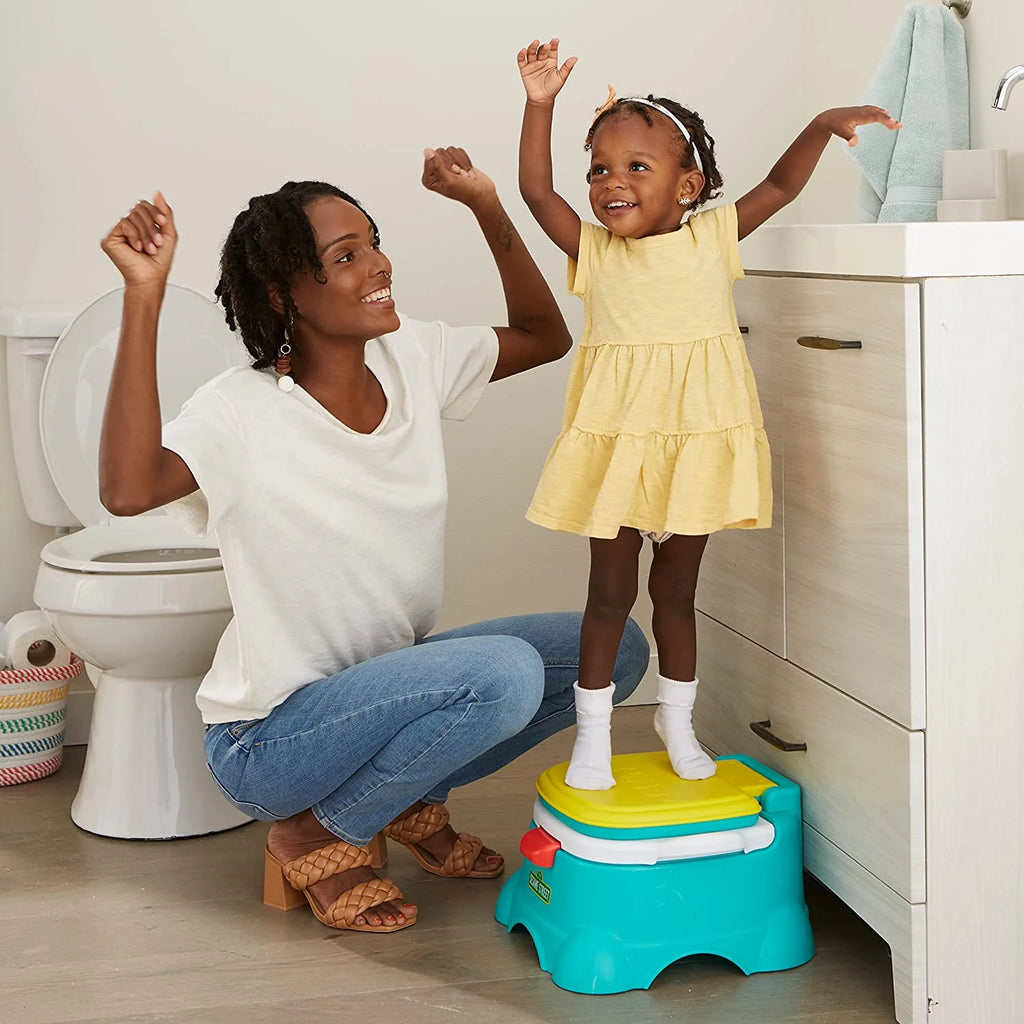 Blue 3-in-1 Potty Chair Toilet Trainer Step Stool C59384