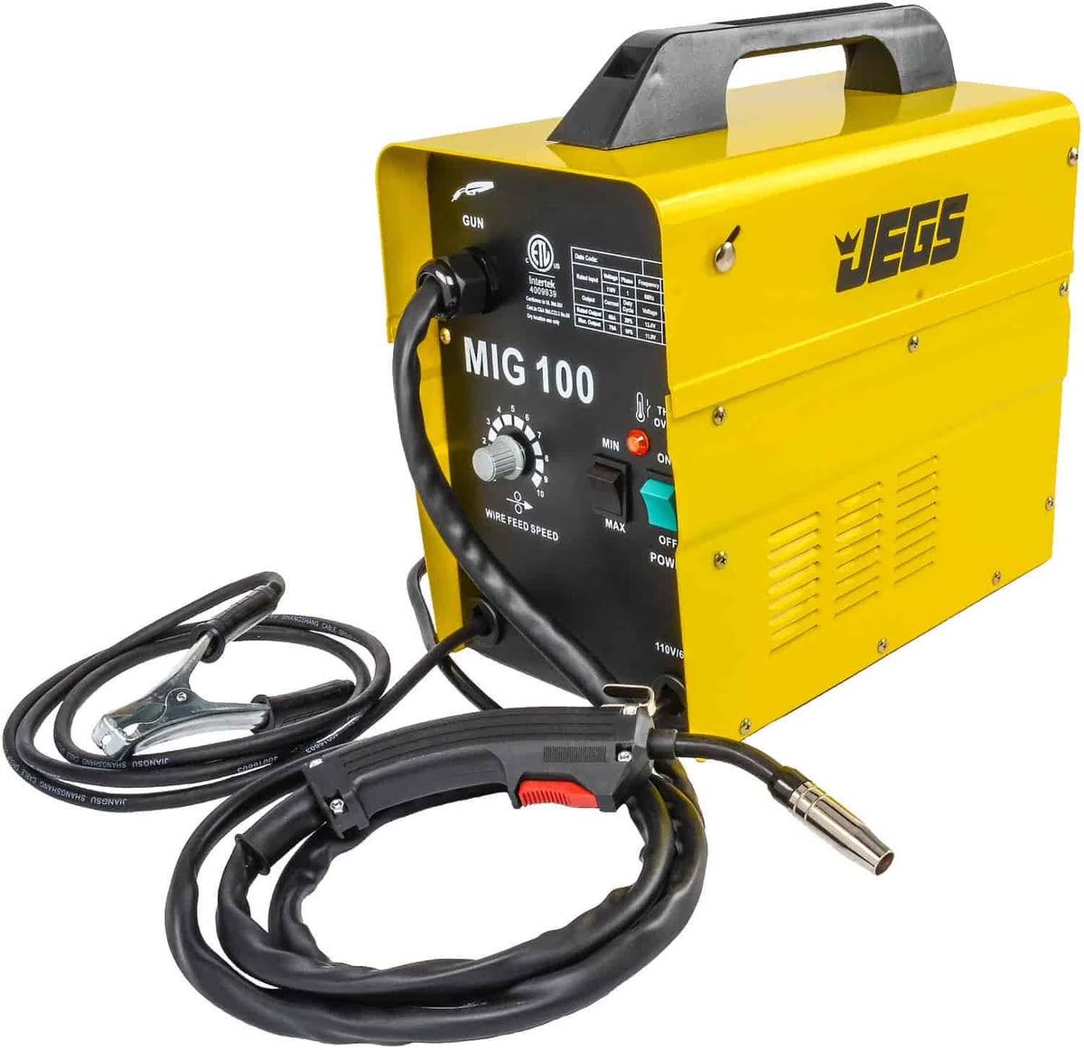 MIG 100 Gasless Welder 110V AC 33 lbs T345295