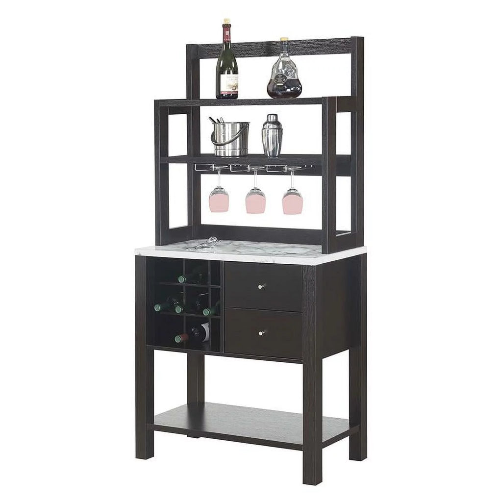 Espresso Wood Finish Serving Bar U702296