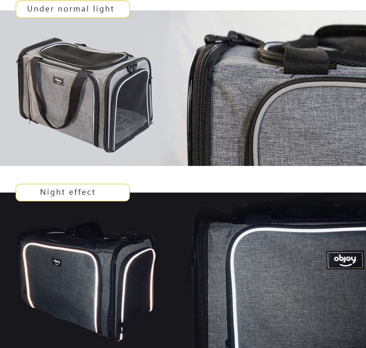 Airline Approved Soft Sided Expandable Collapsible Pet Carrier G74547