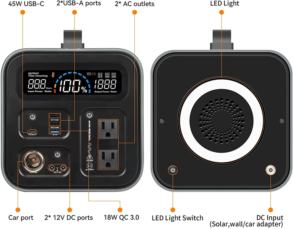 600 Watts Portable Power Station T7663
