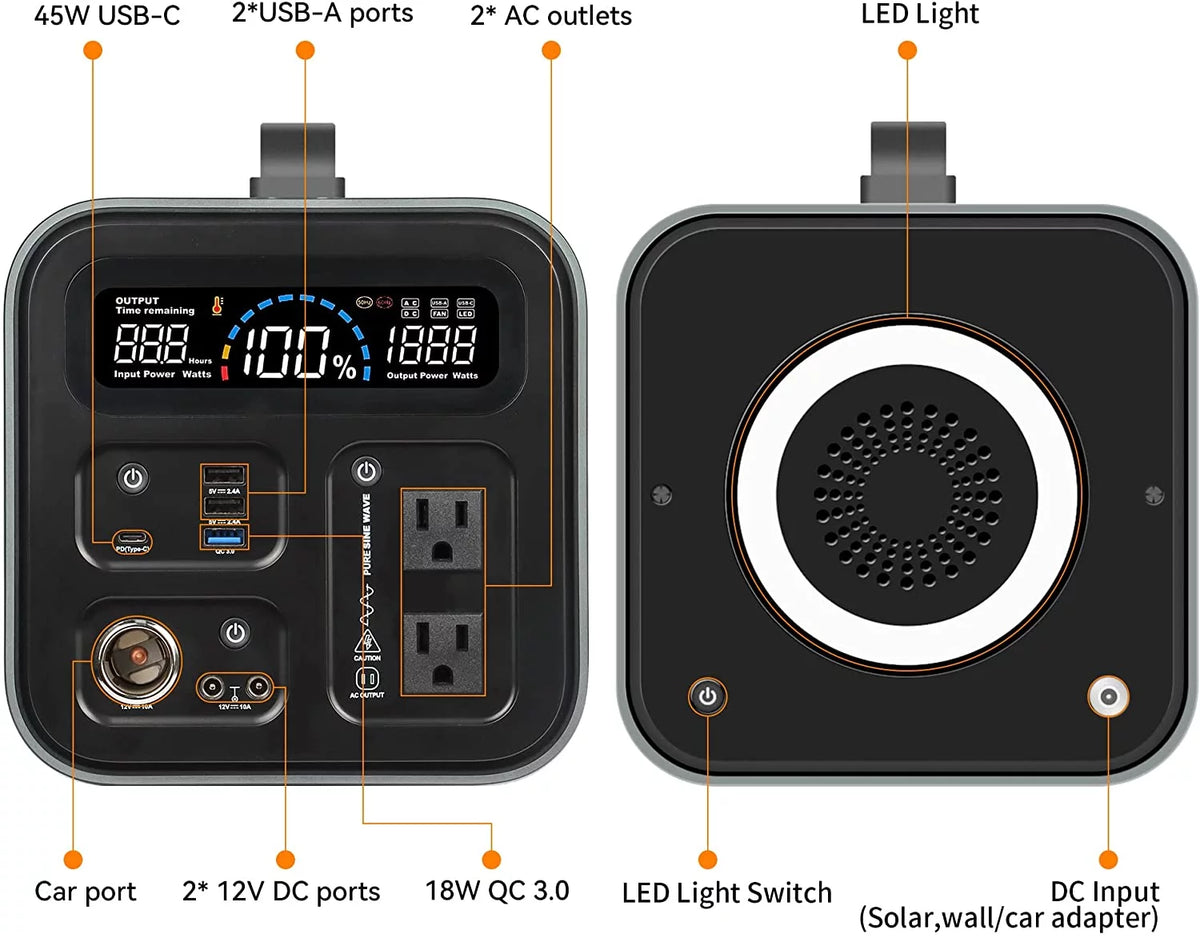 600 Watts Portable Power Station T7663