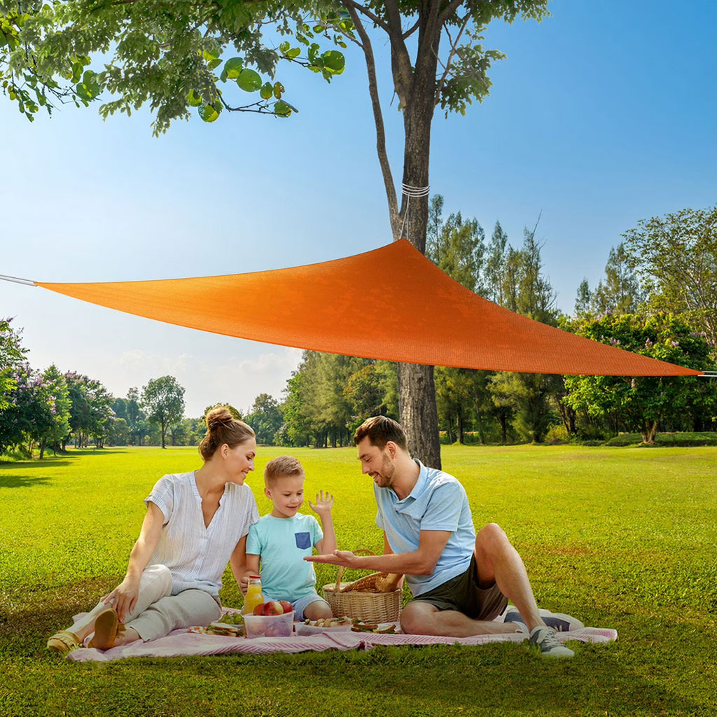 Orange 9'10" Triangle Sun Shade Sail T74329