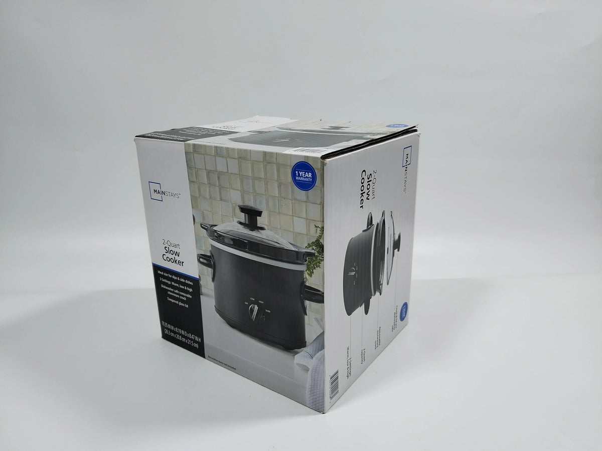 2 QT Slow Cooker, Matte Black P791808
