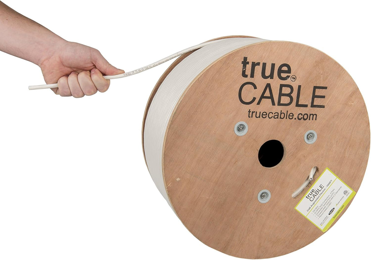 1000ft Black 23AWG 4 Pair Solid Bare Copper Bulk Ethernet Cable R675909