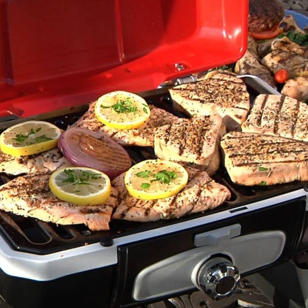 Red Portable Tabletop Gas Grill J659