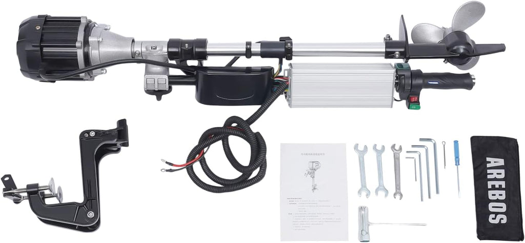 1000W 5HP Electric Outboard Motor Brushless Trolling Motor for Small Vessels B155048