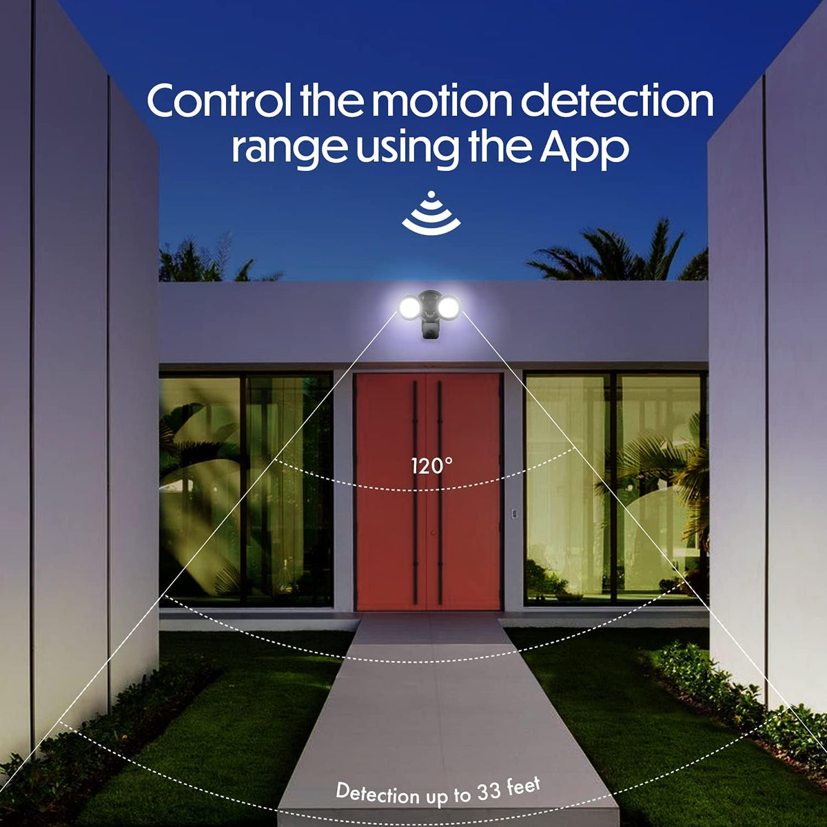 3-in-1 Wired Smart Flood Light with Motion Sensor and Timer Control N398381