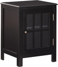 Black Modern Farmhouse Accent Cabinet End Table M3020