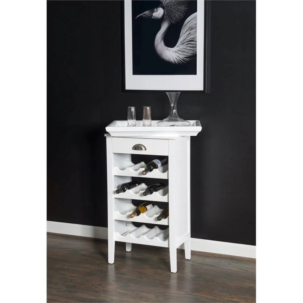 White Wood Wine Cabinet L89748