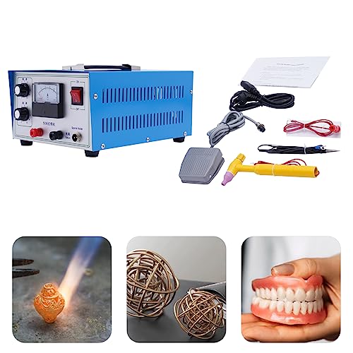 110V Blue Jewelry Welding Machine Spot Welder with Foot Pedal V1616