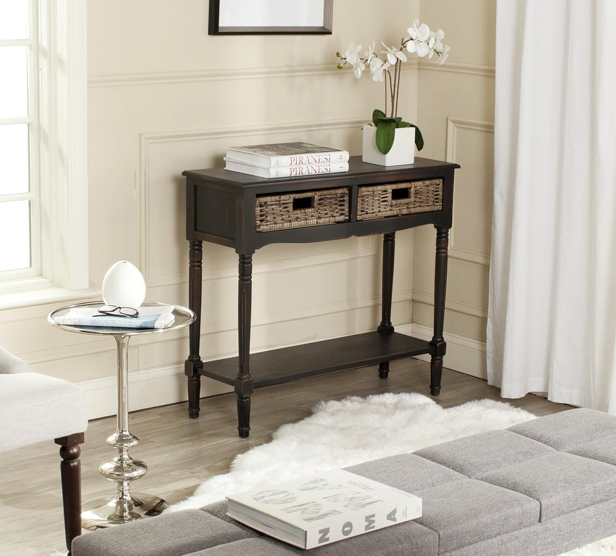 Brown Console Table Q917