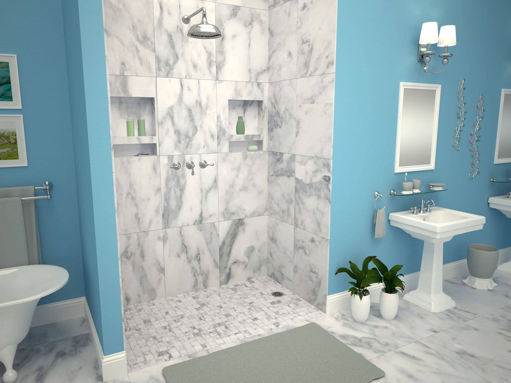 30x22 Shower Base with Drain Plate Q607
