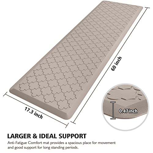 Grey Anti Fatigue Kitchen Mat 17.3"x39" J716323