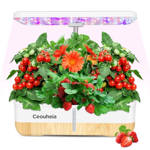 12Pods Indoor Hydroponic Growing System with LED Grow Light E5630