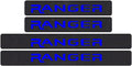 4D Carbon Fiber Door Sill Protector Stickers 4Pcs (Red) D926783