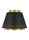 Midnight Black One Light Flush Mount H9494