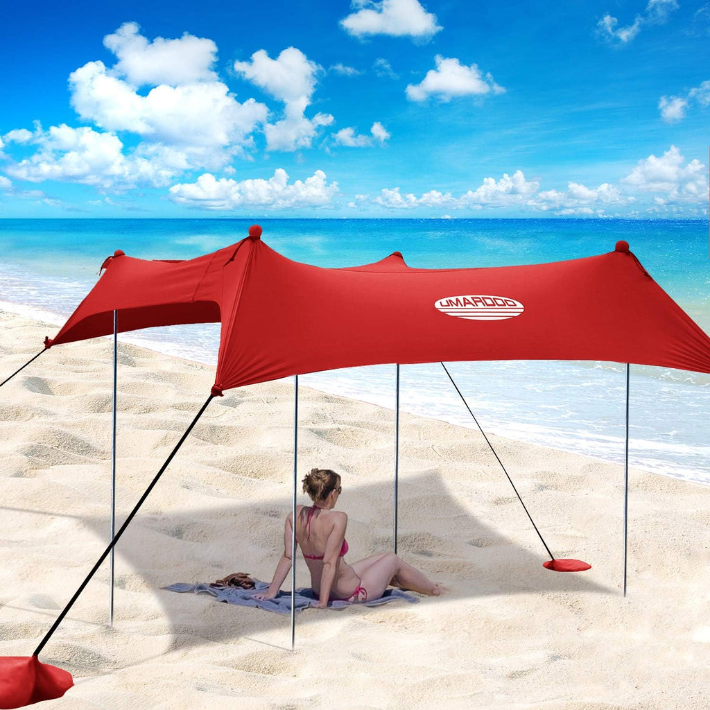 Pop Up Beach Sunshade Tent with Carrying Bag (Blue, 7X7 FT) P232