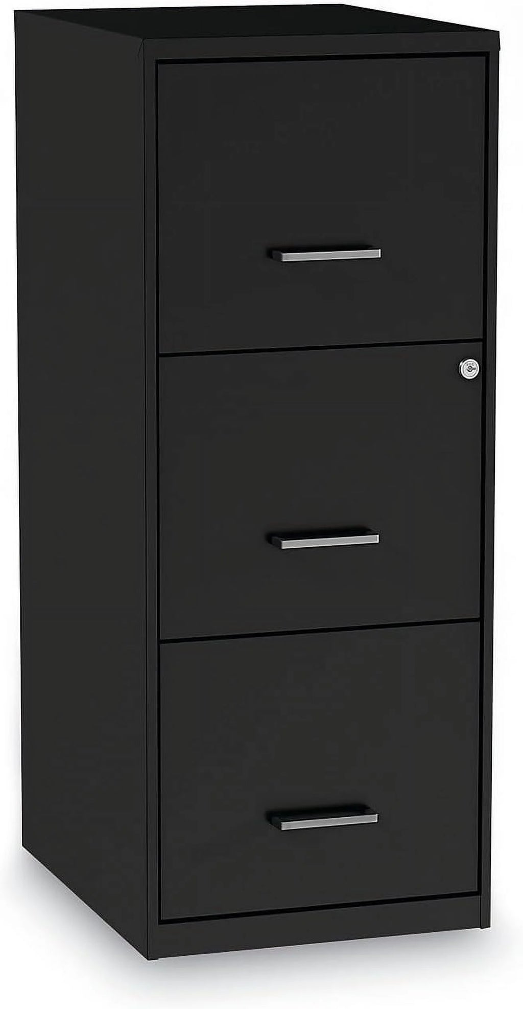 Vertical File Cabinet 3 Drawer Letter Black K784