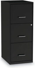 Vertical File Cabinet 3 Drawer Letter Black K784