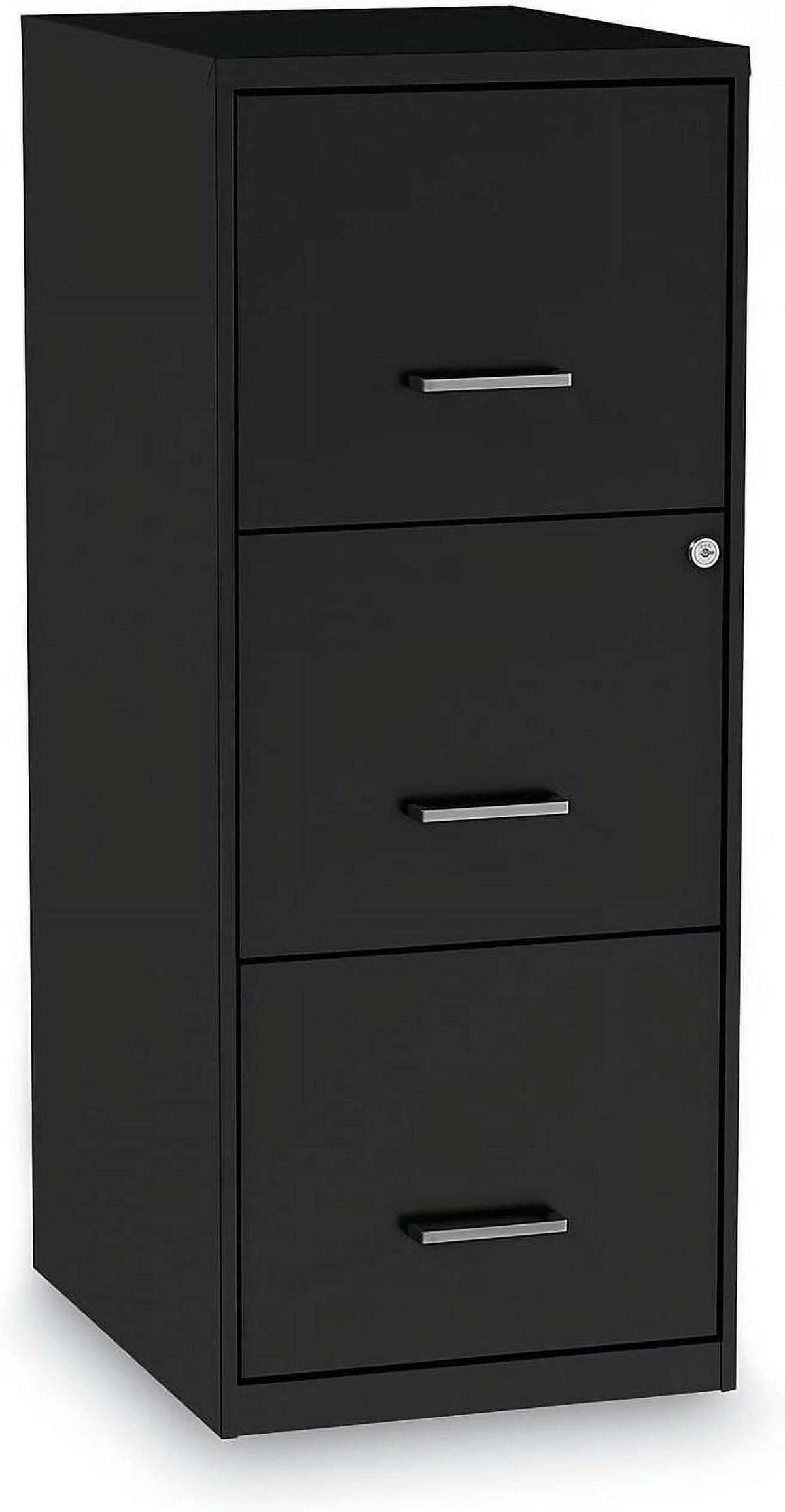 Vertical File Cabinet 3 Drawer Letter Black K784