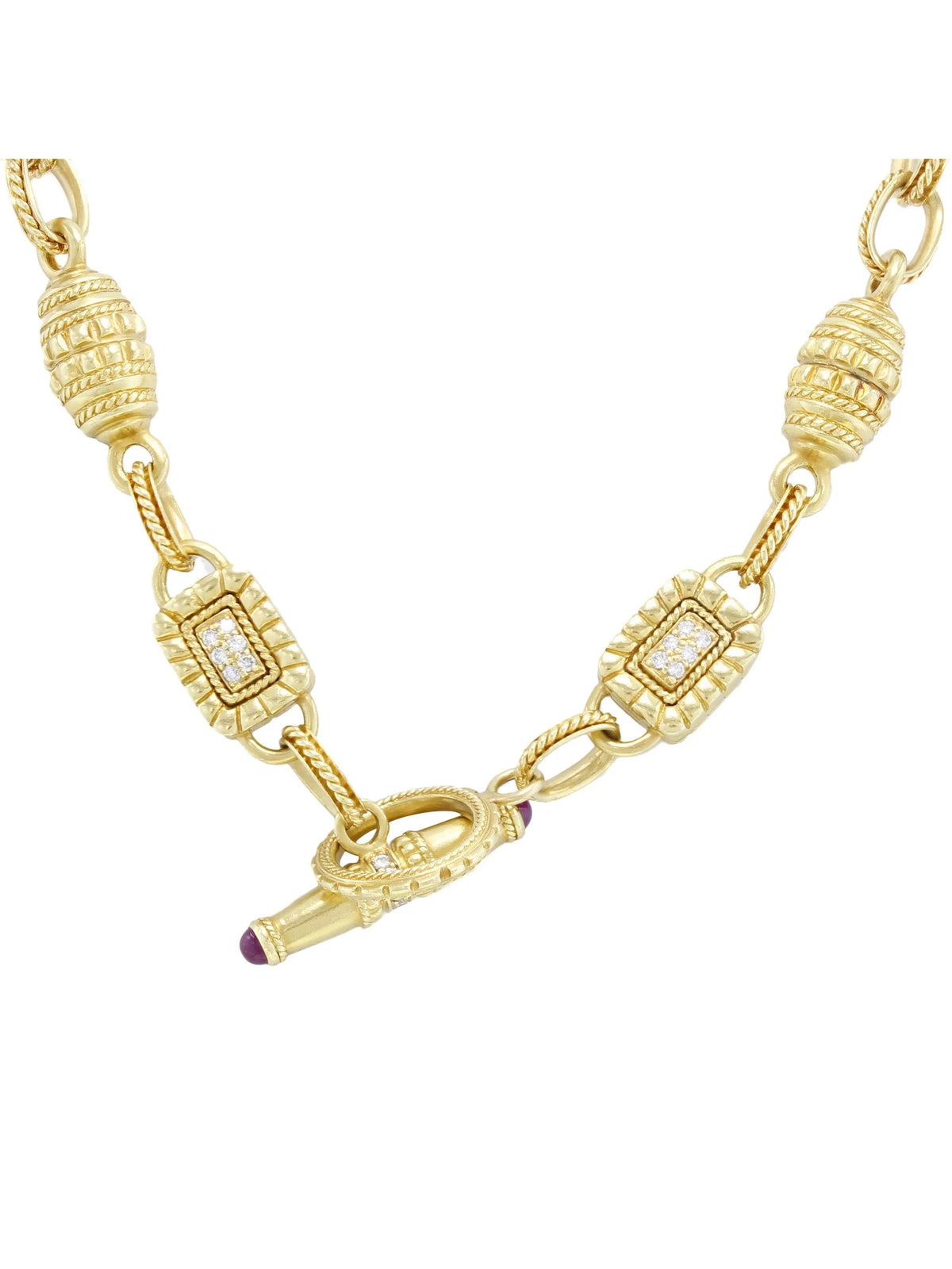 18k Yellow Gold Diamond Necklace M82752