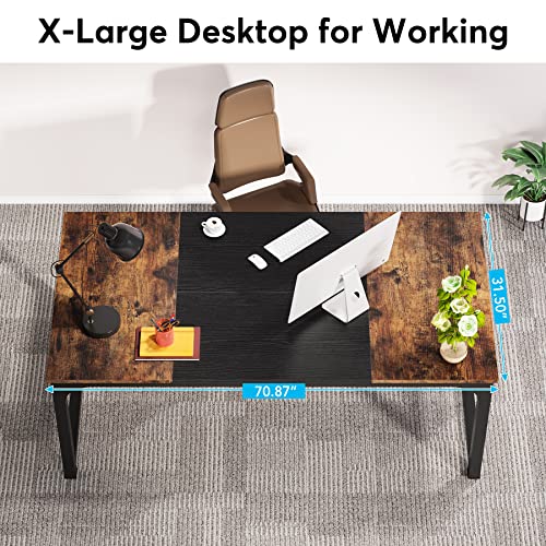 63 Inch White Computer Office Desk Y205053