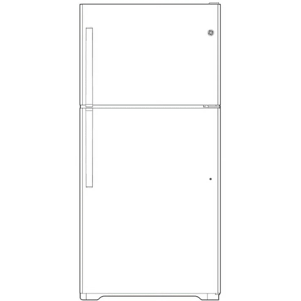28 Inch 17.5 Cu. Ft. Top Freezer Refrigerator N357432